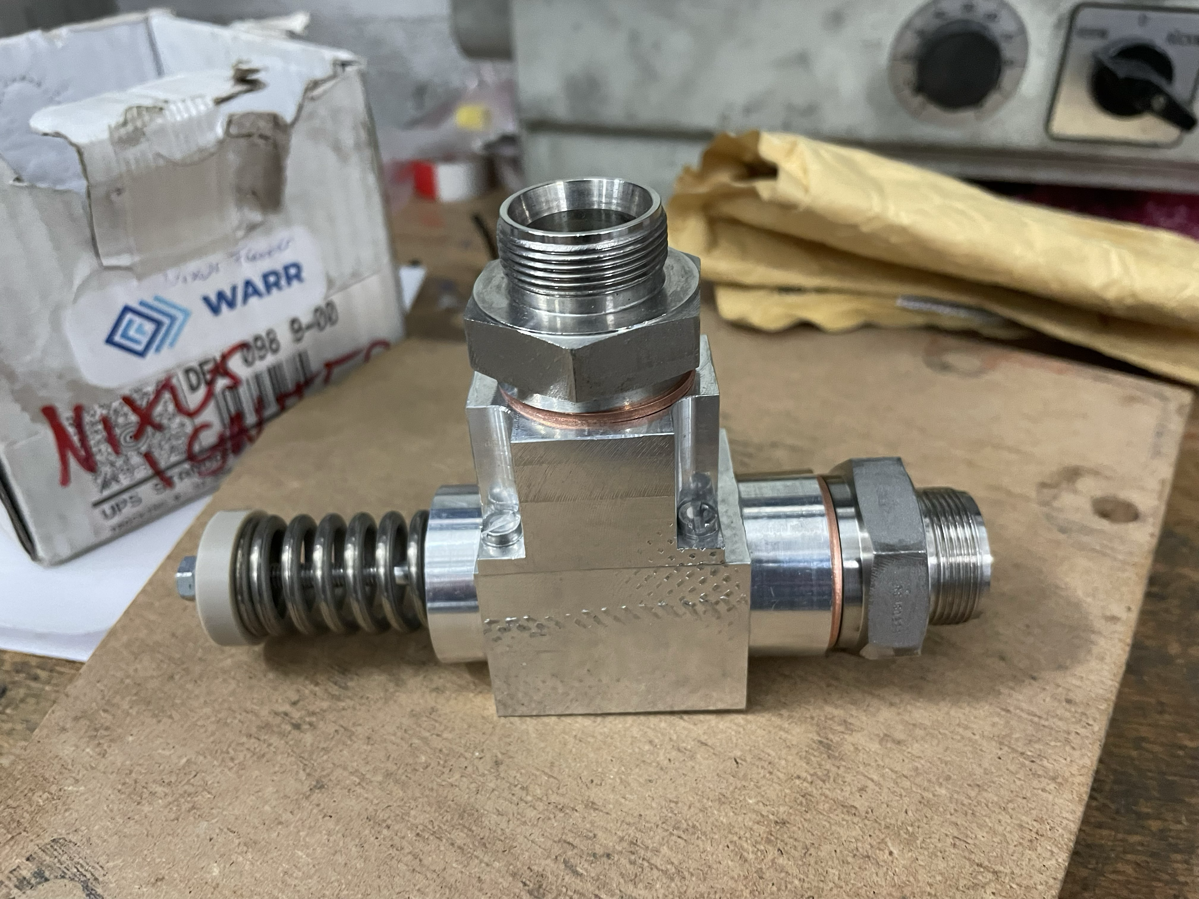 Machined sleeve valve prototype developed for WARR rocket engine